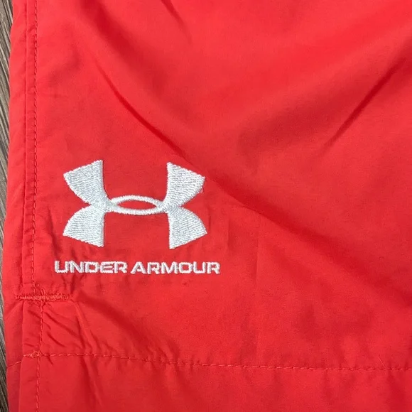 Under Armour Men's Vibrant Red Athletic Shorts - Picture 5 of 8